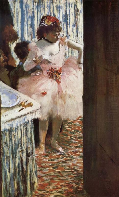 The actress in the tiring room, Edgar Degas